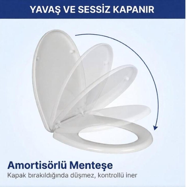 Yavaş Kapanır Klozet Kapağı